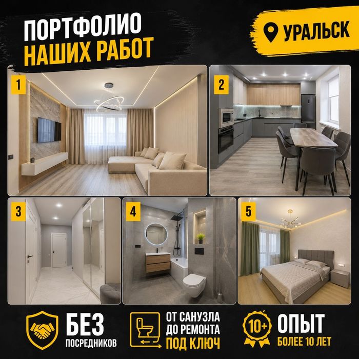Ремонт квартир любой сложности. Частная бригада. Опыт более 10 лет