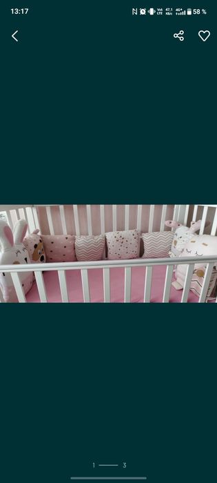 Кроватка с комодом