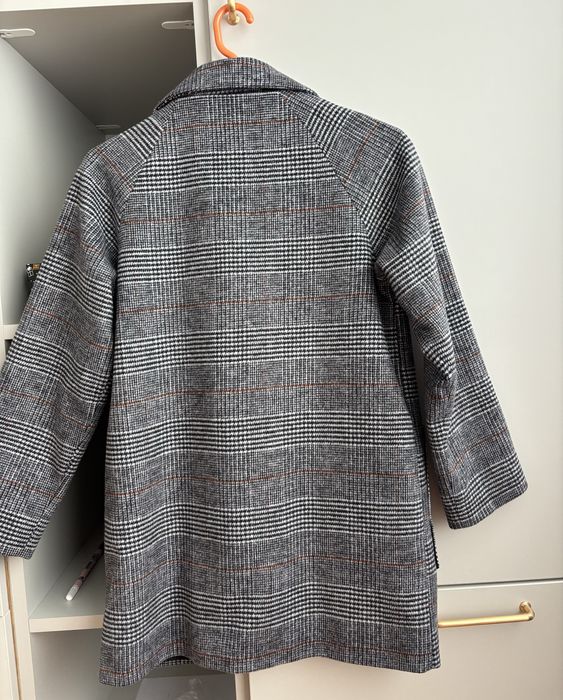 Palton cu amestec de lana Mango 134