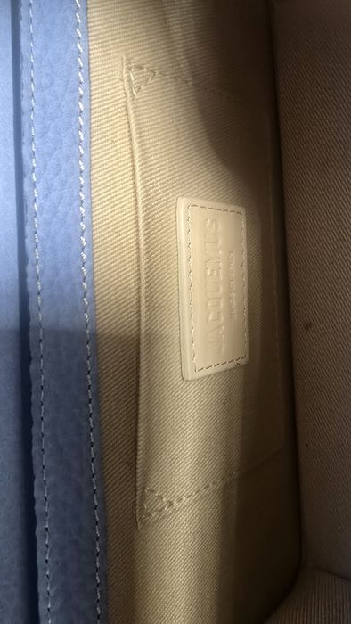 Geanta Jacquemus Chiquito Long,baby blue,suede,ca noua! 100% originala