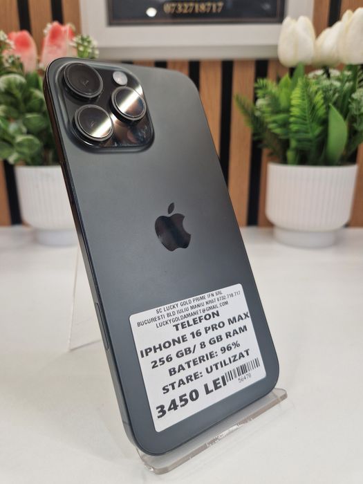 Iphone 16 Pro Max 256GB / 8GB RAM 96% Baterie Garantie! #56478