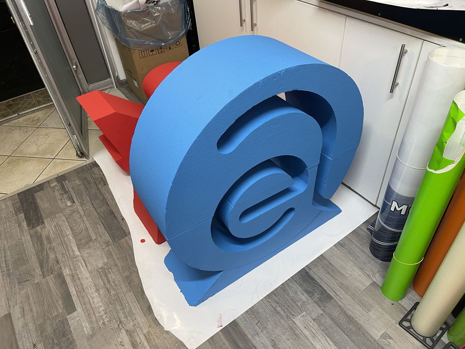 Litere volumetrice din polistiren, decoratiuni polistiren