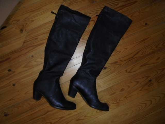 Черни дълги ботуши