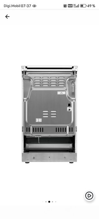 Aragaz Electrolux maron, pe gaz, ca nou. În garantie