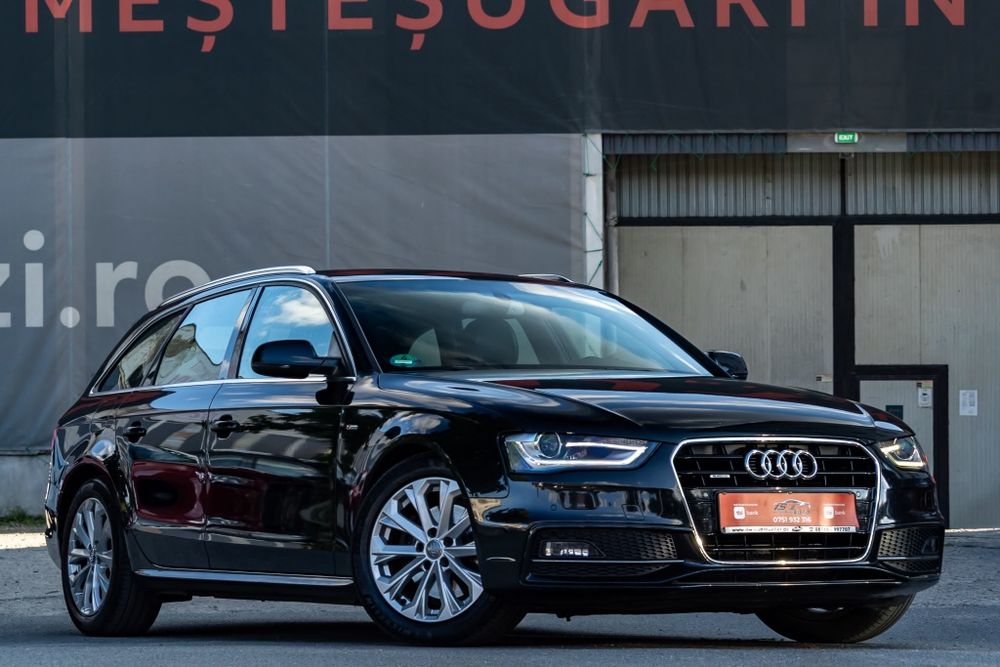 Audi A4 3xS-Line 2015 Quattro 4x4 2.0Diesel 190cp Euro 6 • 12Luni Garantie Motor Cutie si 4X4 • Transport gratuit la domiciliu • Rate • Nr Rosii