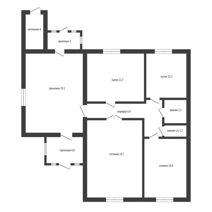 Продам полдома в пригороде Кокшетау