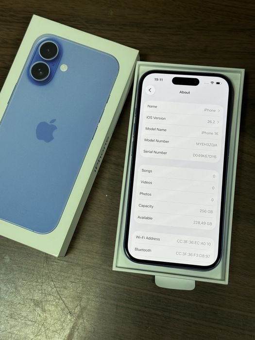 Iphone 16 256 GB 90% Батерия