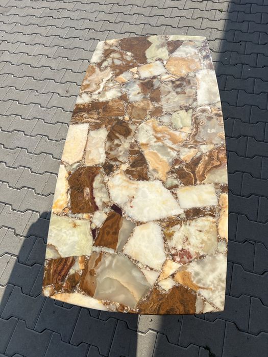 Vand masuta cafea lemn cu marmura