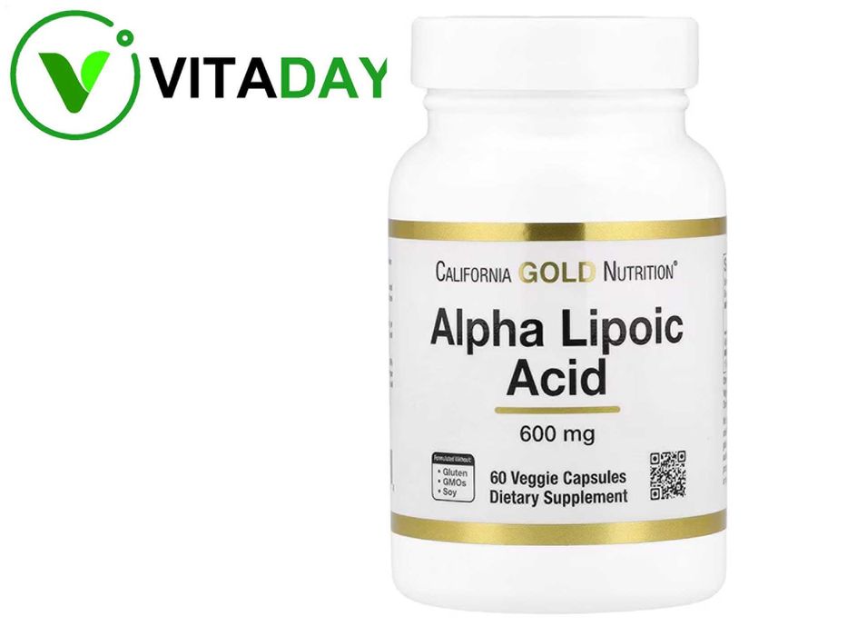California Gold  Alpha Lipoic Acid, 600 mg, 60 vcaps