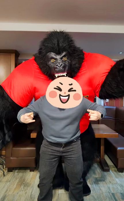 Надувной костюм гориллы