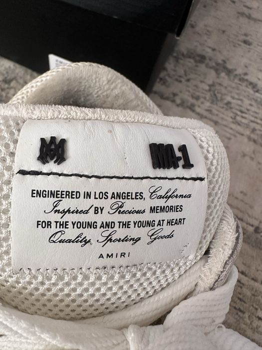 Amiri logo plaque mesh sneakers
