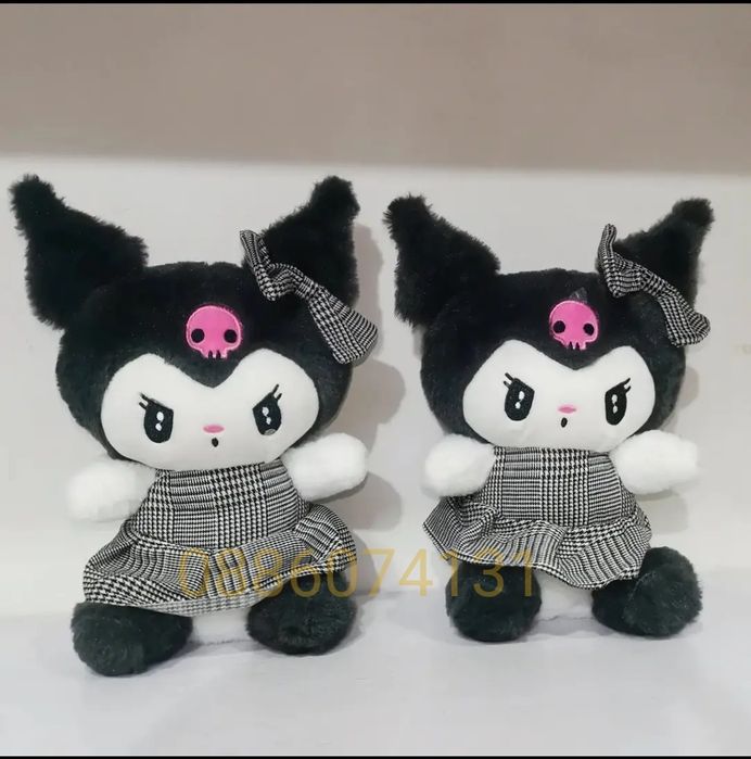 Hello Kitty Kuromi Плюшена играчка, Кити Куроми плюшени играчки, 45см