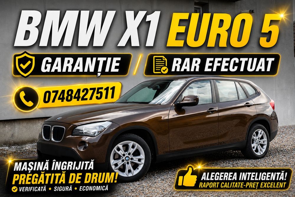 BMW X1 Bmw x1 2.0d /177 cai / IDRIVE / RAR EFECTUAT inmatriculata IMPECABILA