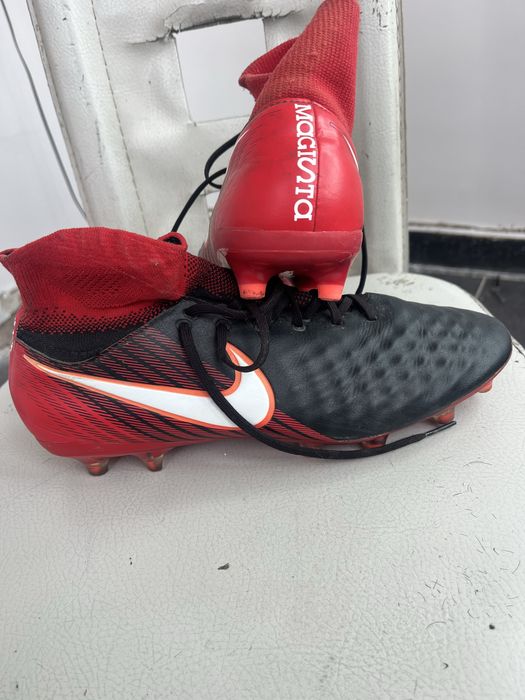 Nike Magista Obra II FG Fire - Black / White / University Red