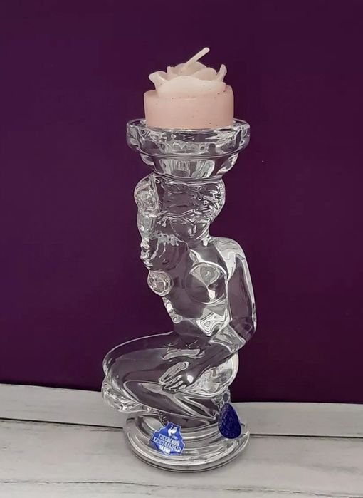 Хрустальный подсвечник Ева 2шт