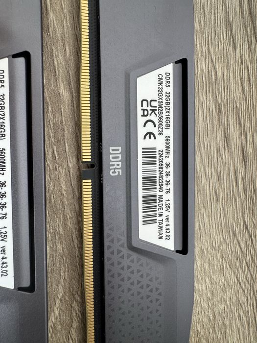 Corsair VENGEANCE,32GB(2x16GB), DDR5, AMD EXPO, 5600MT/s, CL36