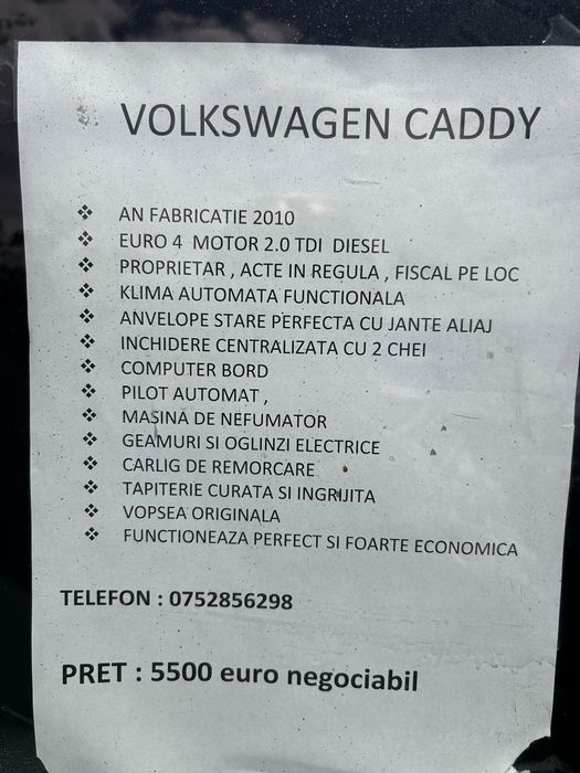 Valkswagen caddy