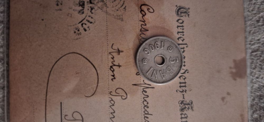 Moneda 5 bani din 1906