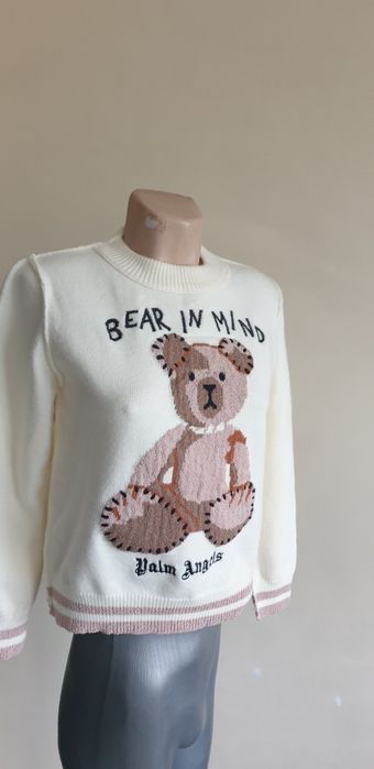 Palm Angels Wool Bear In Mind  S / M  НОВО! ОРИГИНАЛ! Дамски Пуловер!