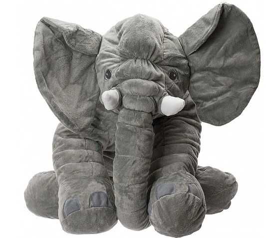 Голям плюшен детски слон 60см