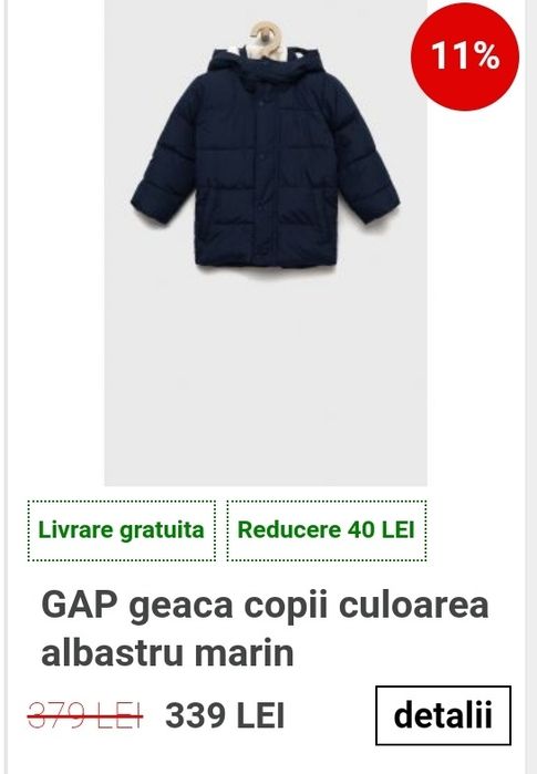 Geaca pt copil Gap