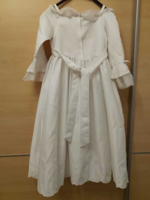 Rochiță alba fetițe 5-8ani