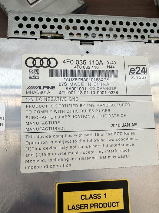 Magazie 6cd audi a6 c6 4f 2005-2010