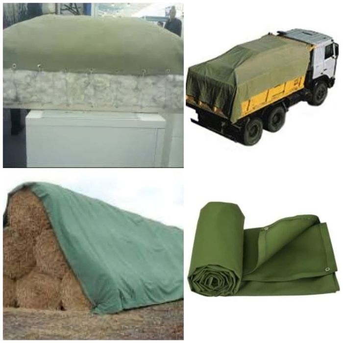 Тенты укрывные из ткани брезент