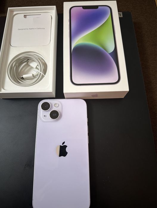 iPhone 14 Purple • 96% Bateria • ca NOU