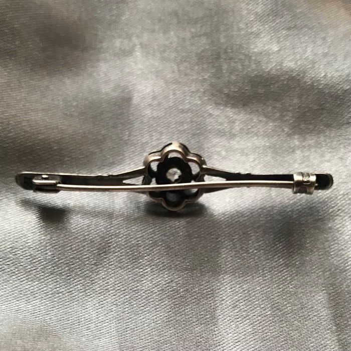 Редкая серебряная брошь СССР 875