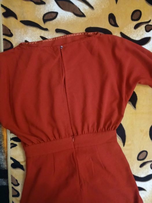 Стилен гащеризон - пола-панталон, червен, на гр. бранд ACCESS FASHION.