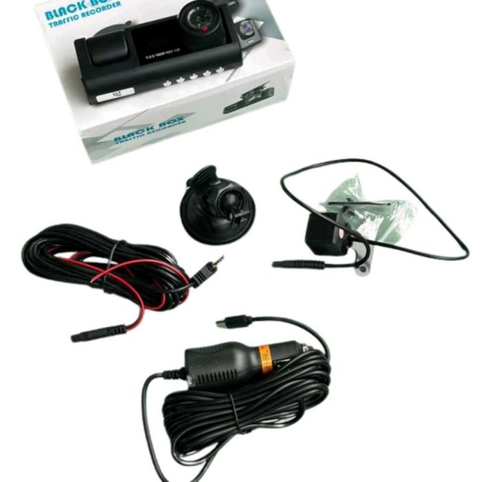 Видеорегистратор Black BOX Super HD 1296P + задна камера