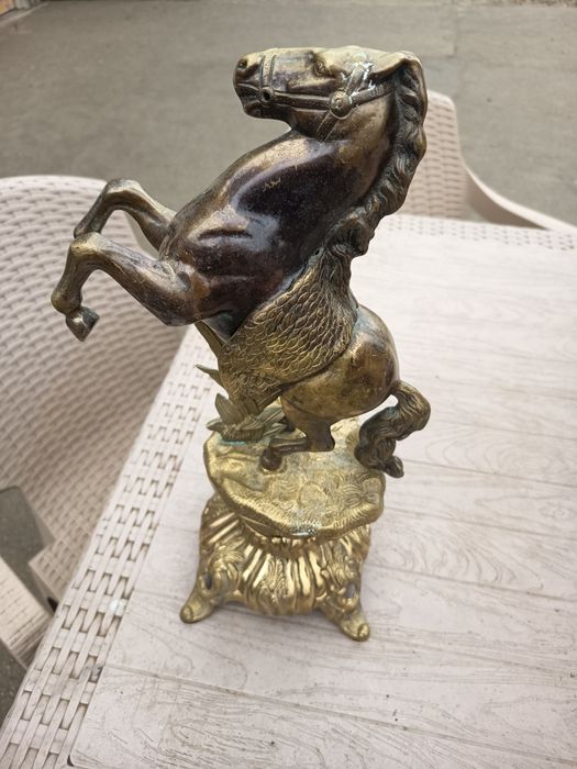 Statueta Cal Deosebita Alama/Bronz Piesa Veche