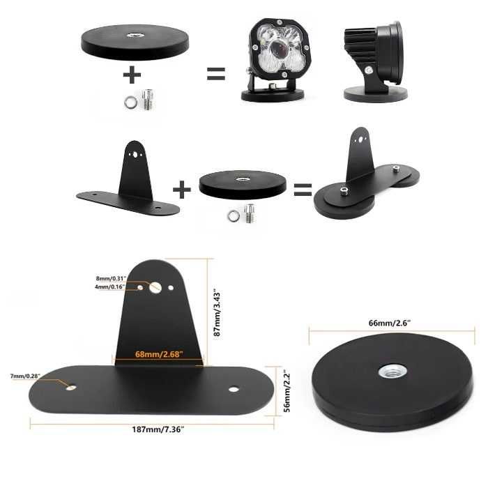 Магнитна стойка за халогени два модела