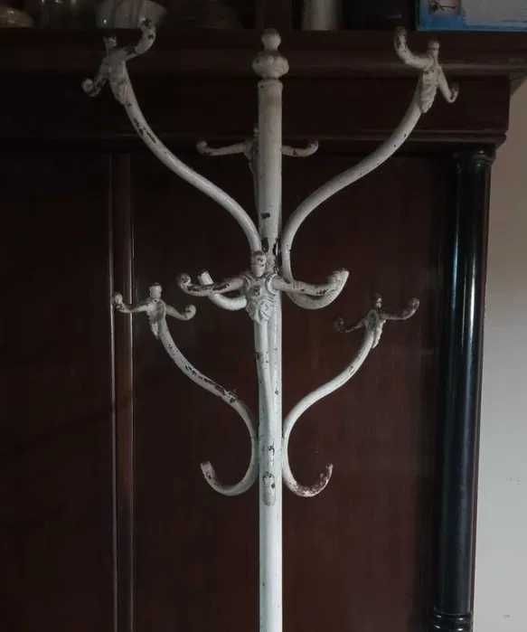 Cuier din fonta antic tip pom cu suport de umbrele