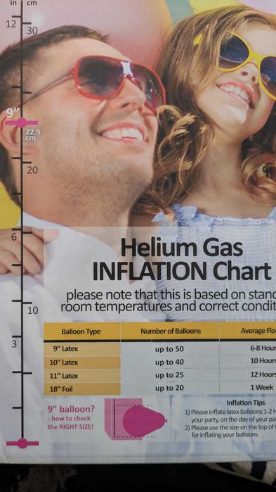 Heliu! Heliu pentru baloane sau alte utilizări tehnice