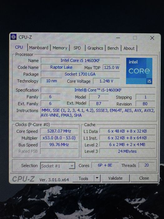 Kit i5 14600kf + placa de baza Gigabyte b760m
