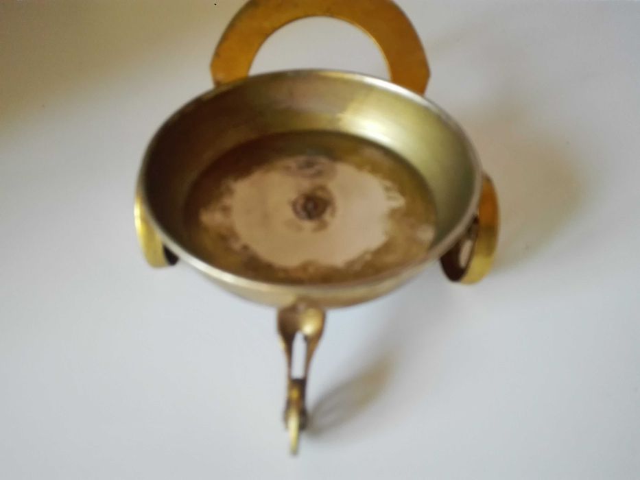 Месингов сервиз и стойка , поставка за вино .