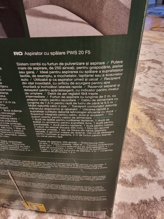 Aspirator în injectie- extractie Parkside 1600W