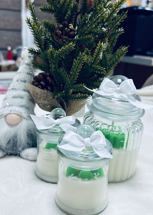 Коледни соеви ароматни свещи