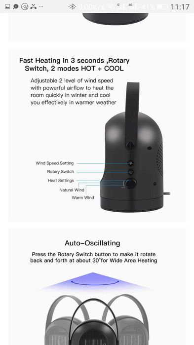 Aeroterma ceramica economica