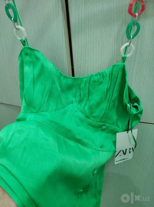 платье сарафан сатиновый  ZARA