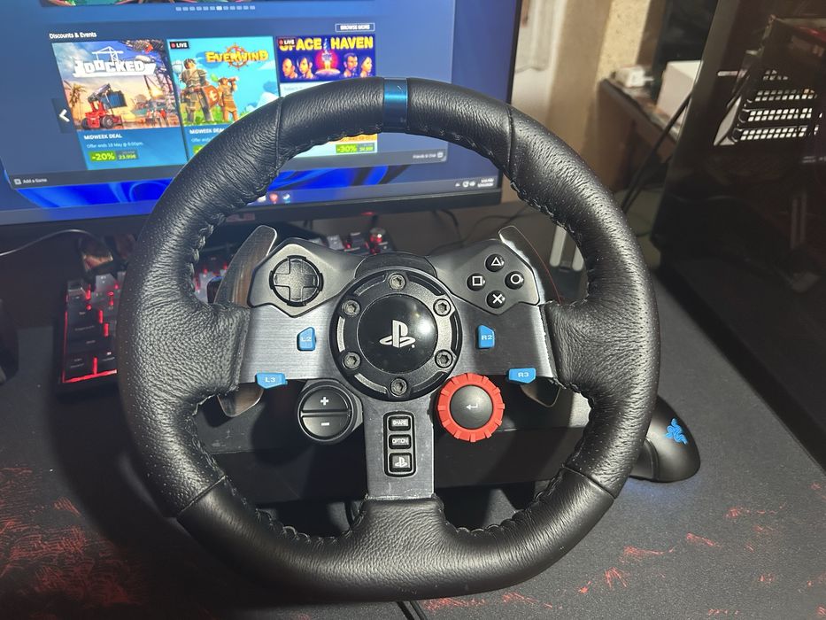 Vând volan Logitech G29+schimbator