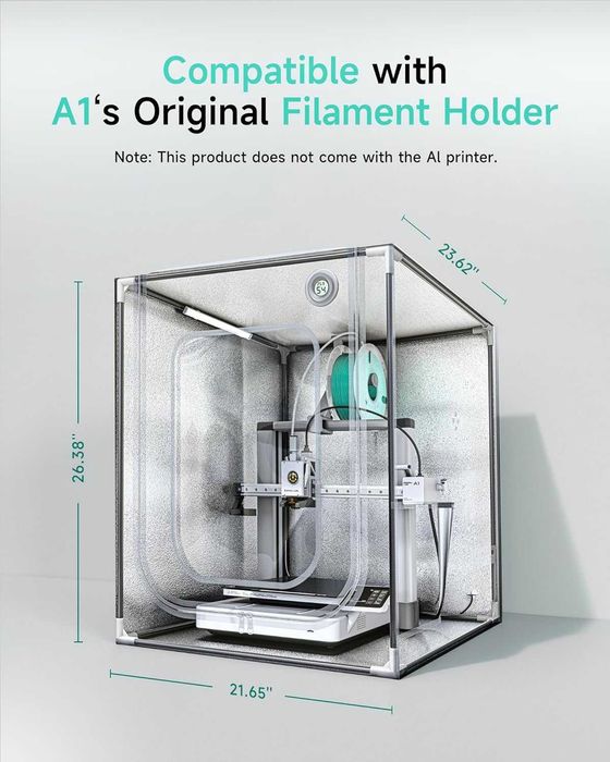 Carcasa imprimanta 3D A1, control temp, ilumin LED, REDUS de la 490RON