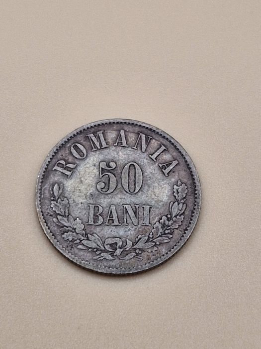 50 Bani 1873 - moneda regală argint