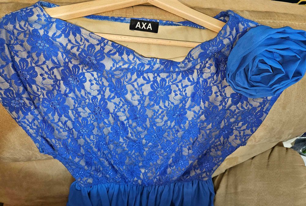 Rochie de seara lunga, marimea 38 , albastra