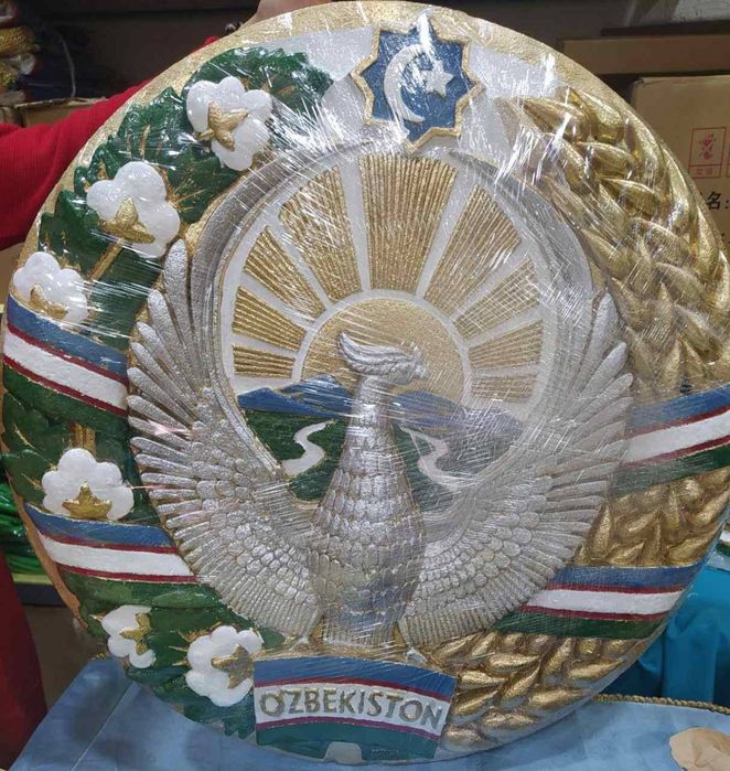 Герб  изготовления из керамика и гипса и мирамира