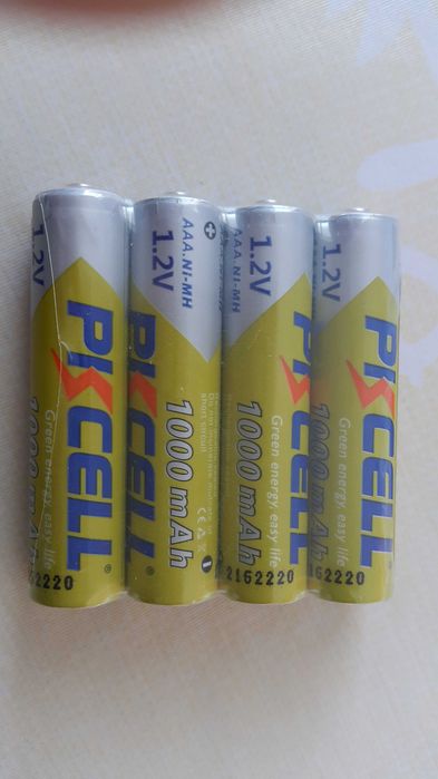 Батарейки ААА мизинчиковые перезаряжаемые PKCELL