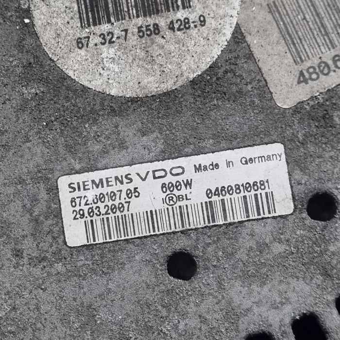 Electroventilator BMW X5 E70 3.0 2007 - 2010 235CP Automata (1443) Diesel 672601705