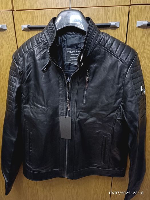 PHILIPP PLEIN-Мъжко кожено яке.